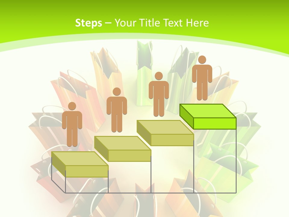 Green Rendering White PowerPoint Template