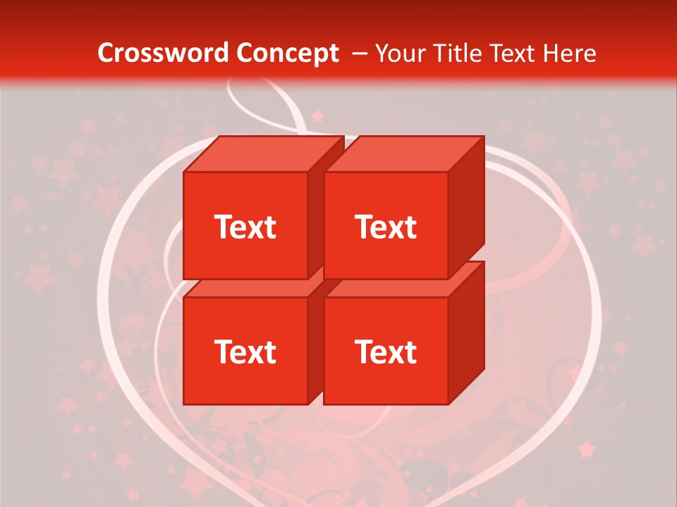 Retro Paint Heart PowerPoint Template