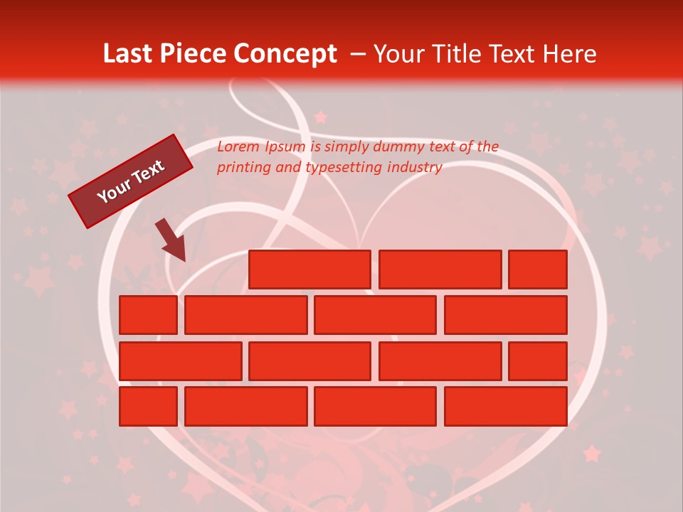 Retro Paint Heart PowerPoint Template