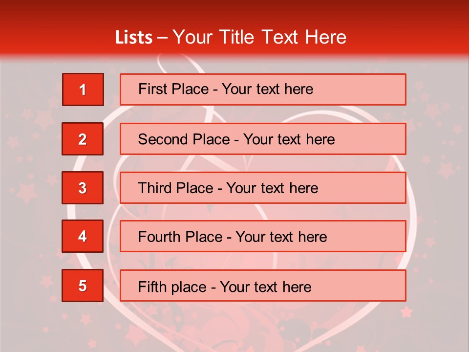 Retro Paint Heart PowerPoint Template