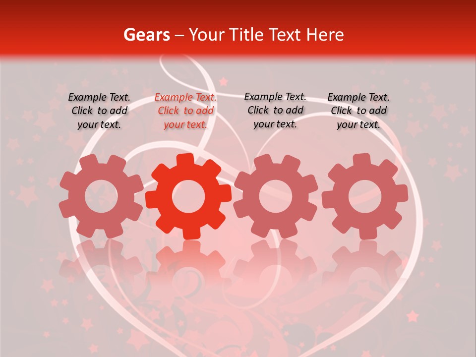 Retro Paint Heart PowerPoint Template