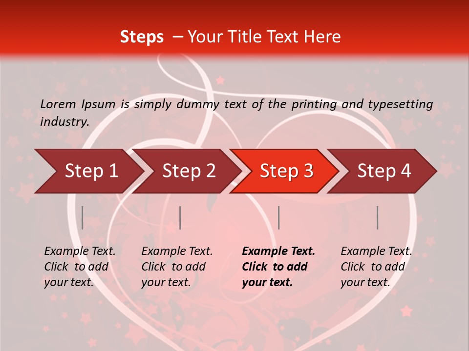 Retro Paint Heart PowerPoint Template