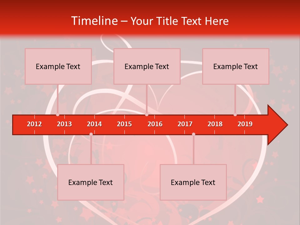 Retro Paint Heart PowerPoint Template