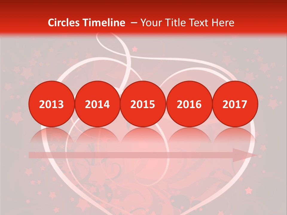 Retro Paint Heart PowerPoint Template