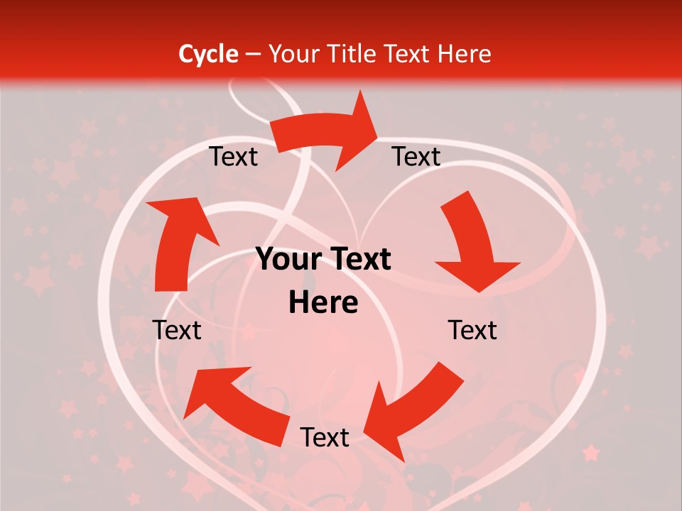 Retro Paint Heart PowerPoint Template