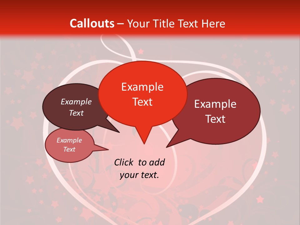 Retro Paint Heart PowerPoint Template