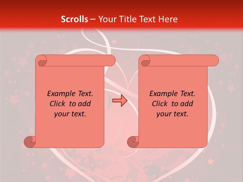 Retro Paint Heart PowerPoint Template