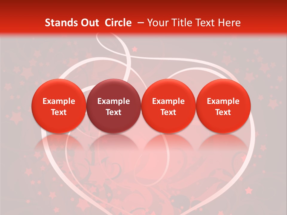 Retro Paint Heart PowerPoint Template