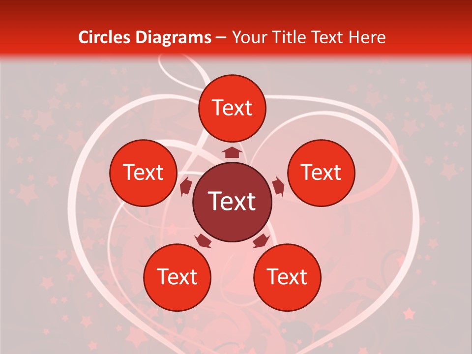 Retro Paint Heart PowerPoint Template