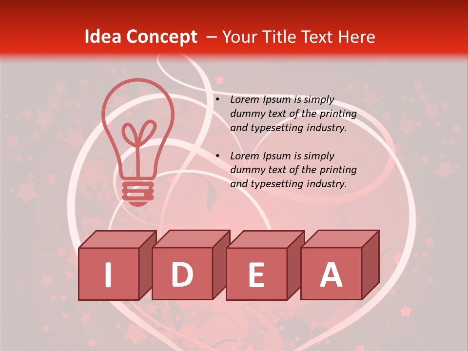 Retro Paint Heart PowerPoint Template