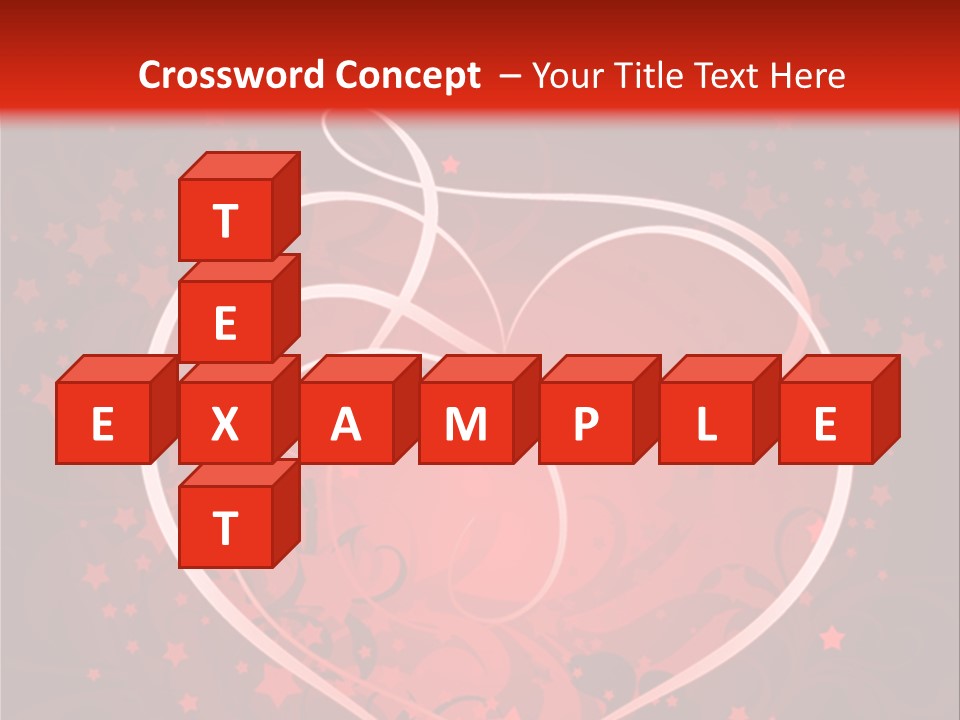 Retro Paint Heart PowerPoint Template