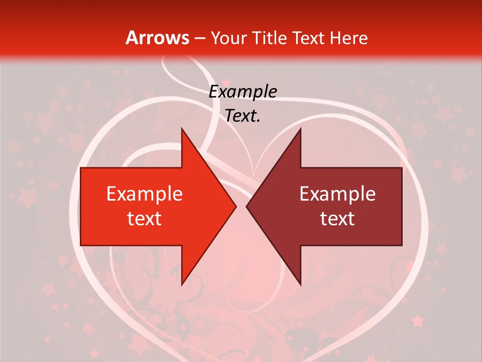 Retro Paint Heart PowerPoint Template