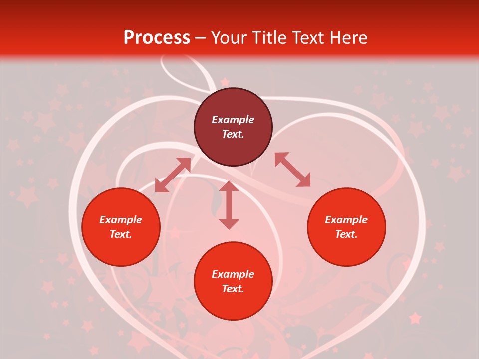 Retro Paint Heart PowerPoint Template