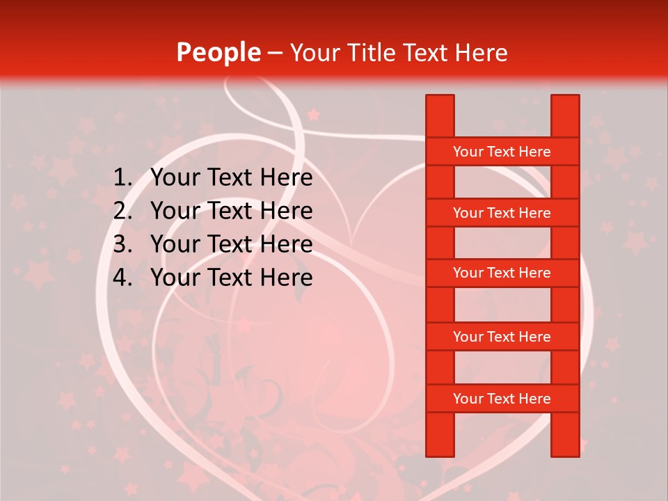 Retro Paint Heart PowerPoint Template