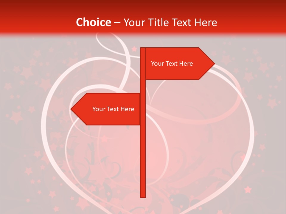 Retro Paint Heart PowerPoint Template