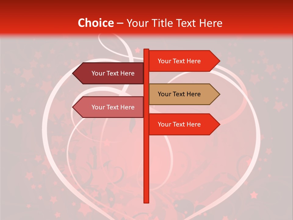 Retro Paint Heart PowerPoint Template