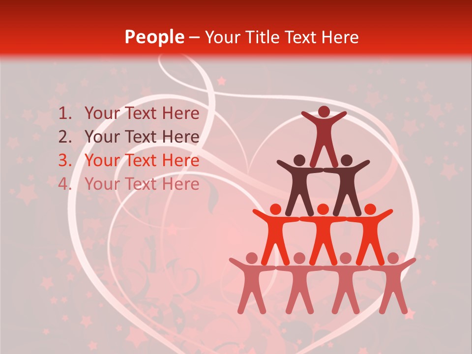 Retro Paint Heart PowerPoint Template