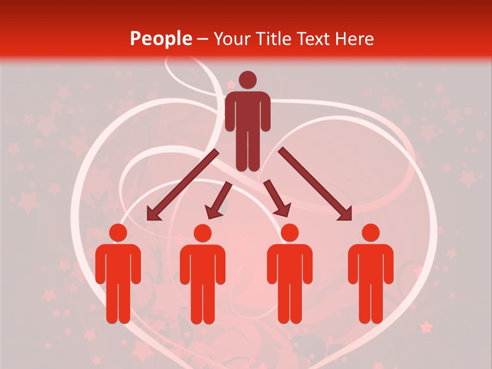 Retro Paint Heart PowerPoint Template