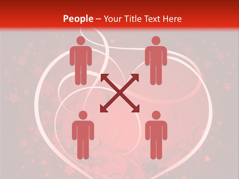 Retro Paint Heart PowerPoint Template