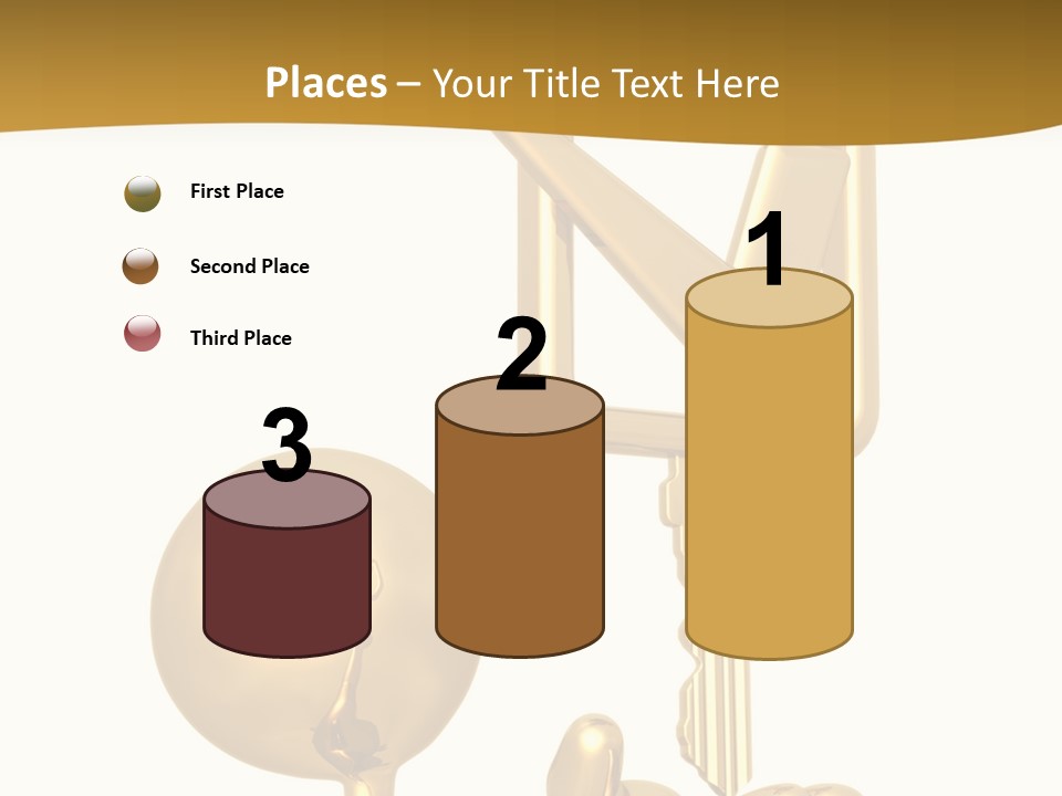 A Person Holding A Golden Key With A Check Mark On It PowerPoint Template