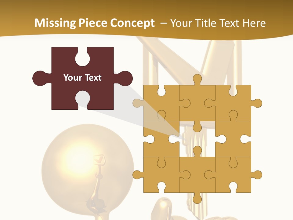 A Person Holding A Golden Key With A Check Mark On It PowerPoint Template