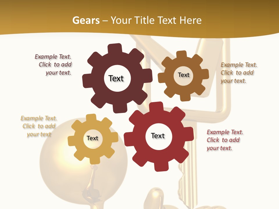 A Person Holding A Golden Key With A Check Mark On It PowerPoint Template