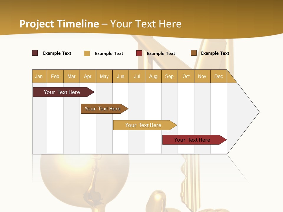 A Person Holding A Golden Key With A Check Mark On It PowerPoint Template