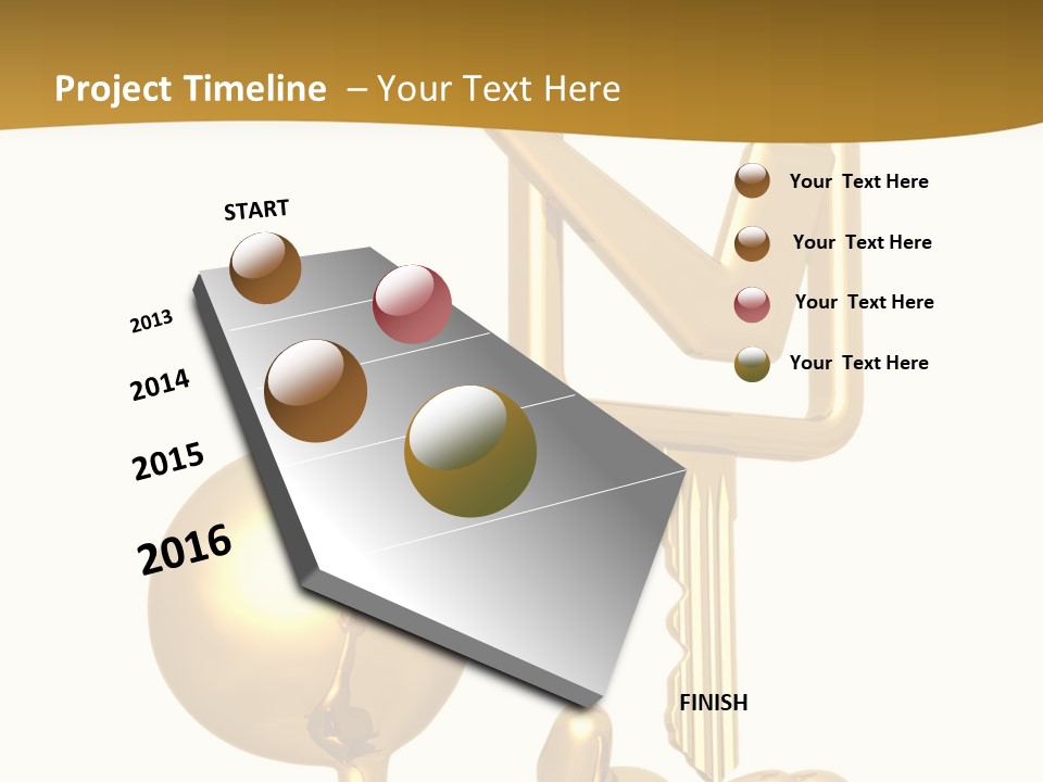 A Person Holding A Golden Key With A Check Mark On It PowerPoint Template
