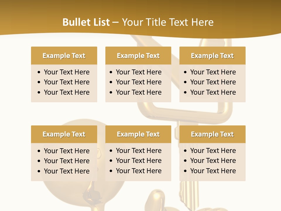 A Person Holding A Golden Key With A Check Mark On It PowerPoint Template