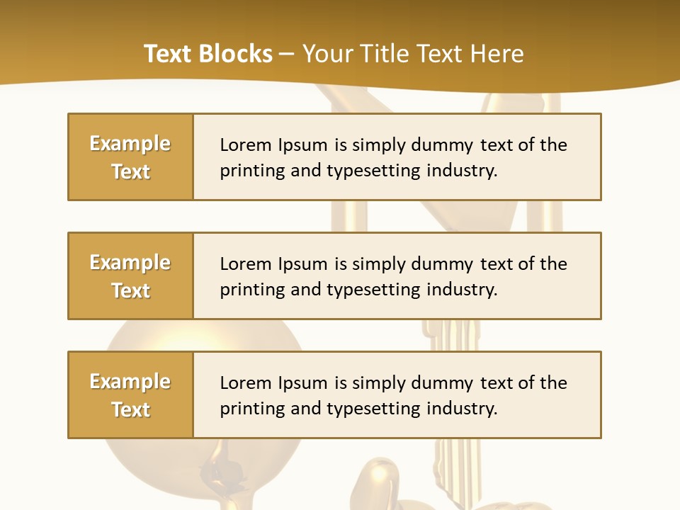 A Person Holding A Golden Key With A Check Mark On It PowerPoint Template