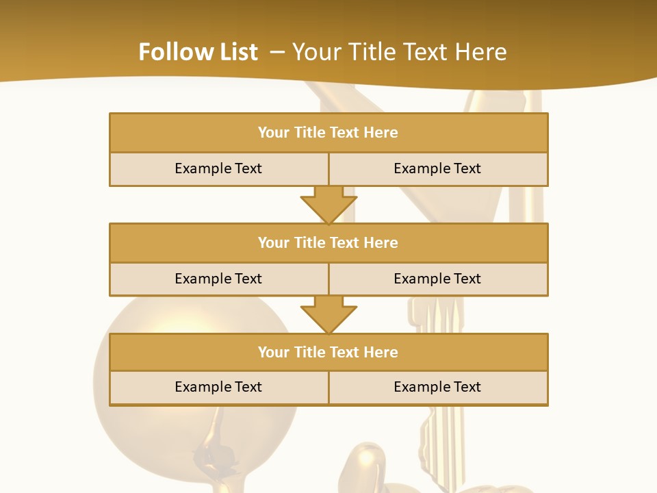 A Person Holding A Golden Key With A Check Mark On It PowerPoint Template
