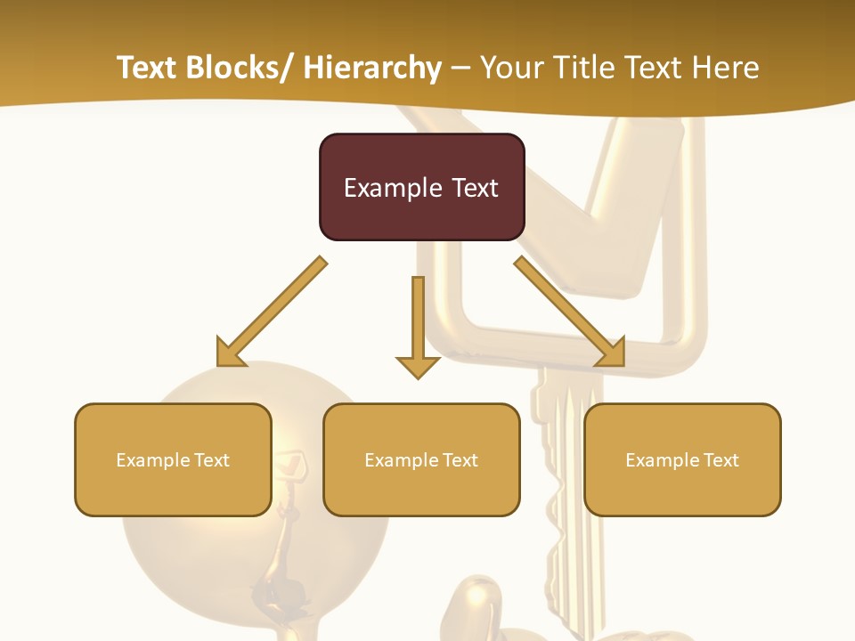 A Person Holding A Golden Key With A Check Mark On It PowerPoint Template