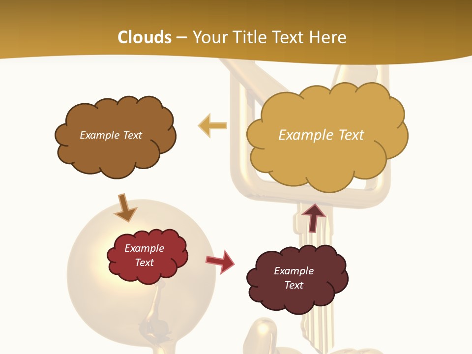 A Person Holding A Golden Key With A Check Mark On It PowerPoint Template