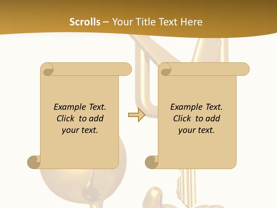 A Person Holding A Golden Key With A Check Mark On It PowerPoint Template