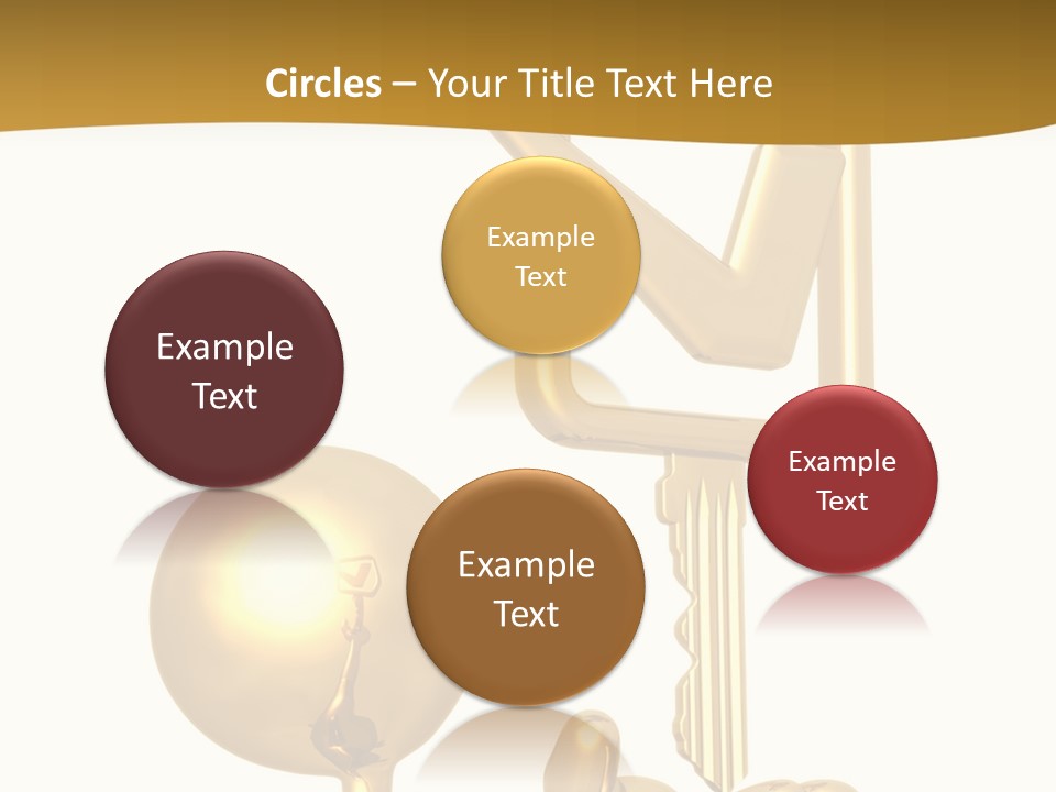 A Person Holding A Golden Key With A Check Mark On It PowerPoint Template