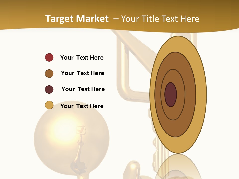 A Person Holding A Golden Key With A Check Mark On It PowerPoint Template