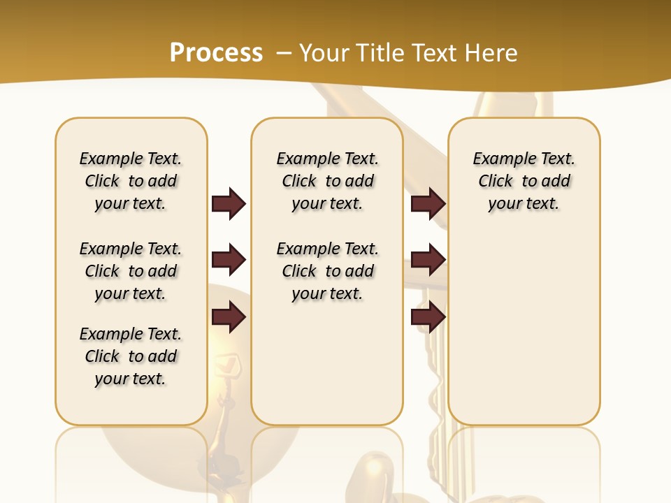 A Person Holding A Golden Key With A Check Mark On It PowerPoint Template