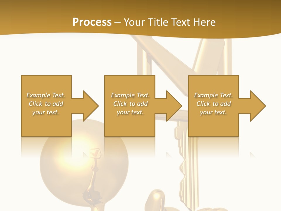 A Person Holding A Golden Key With A Check Mark On It PowerPoint Template