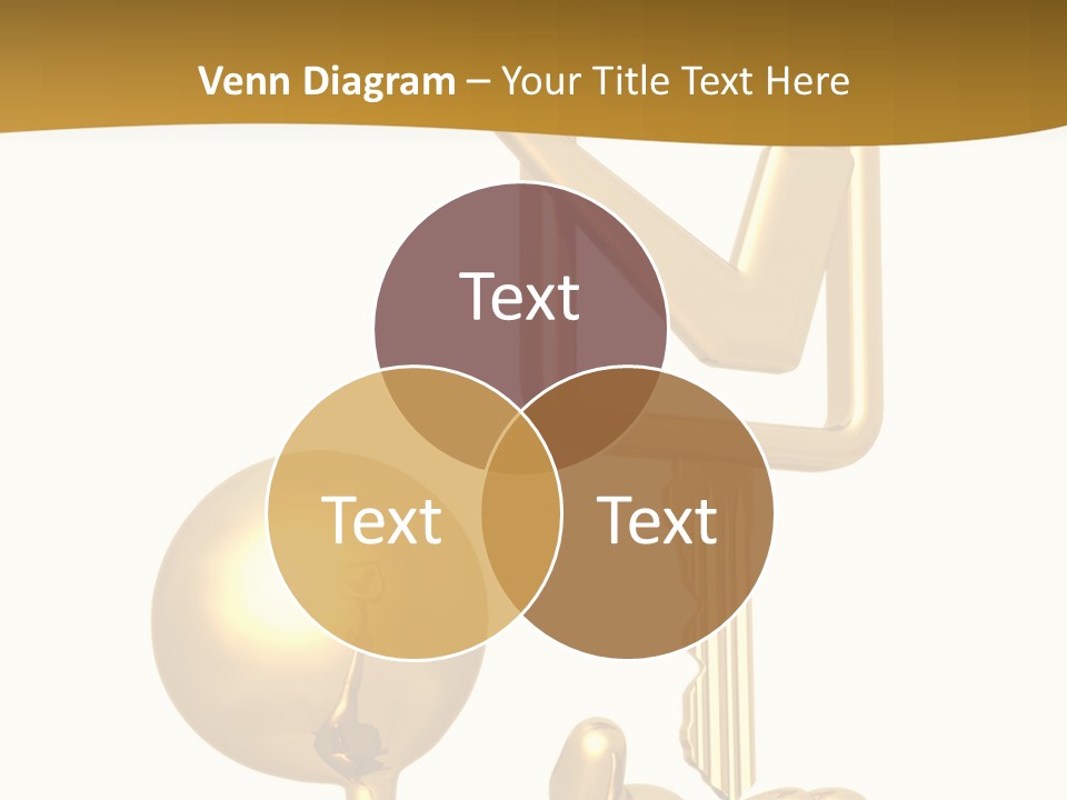 A Person Holding A Golden Key With A Check Mark On It PowerPoint Template