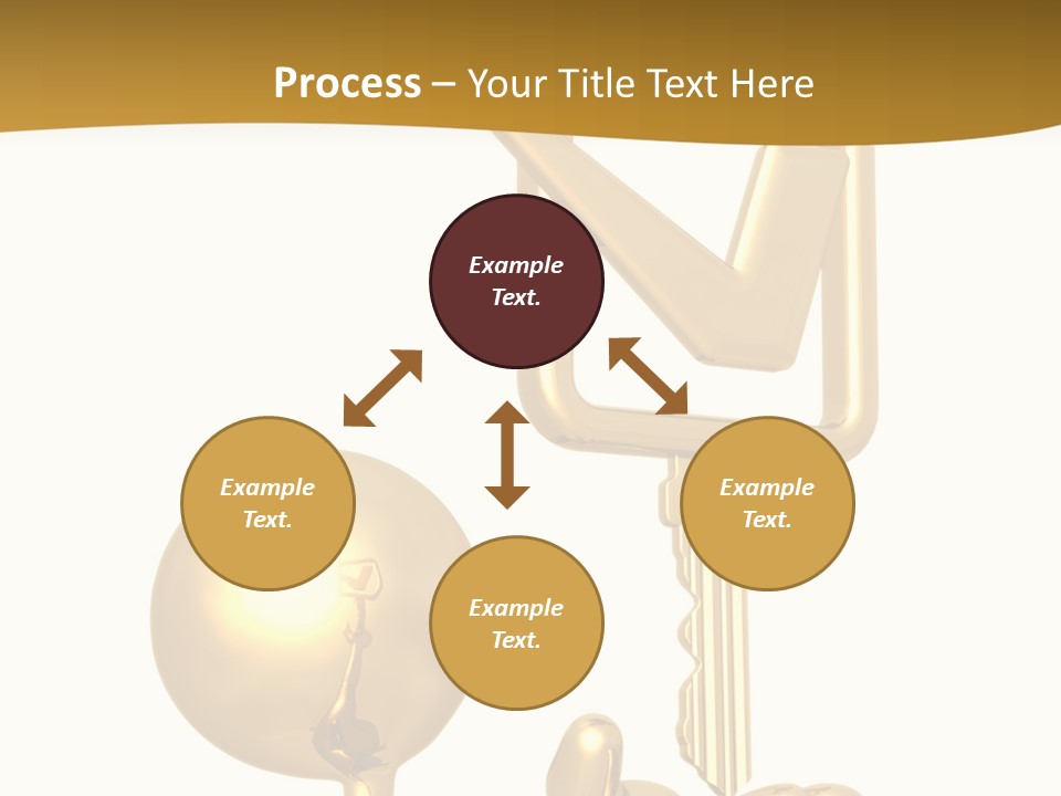 A Person Holding A Golden Key With A Check Mark On It PowerPoint Template