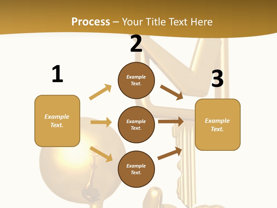 A Person Holding A Golden Key With A Check Mark On It PowerPoint Template
