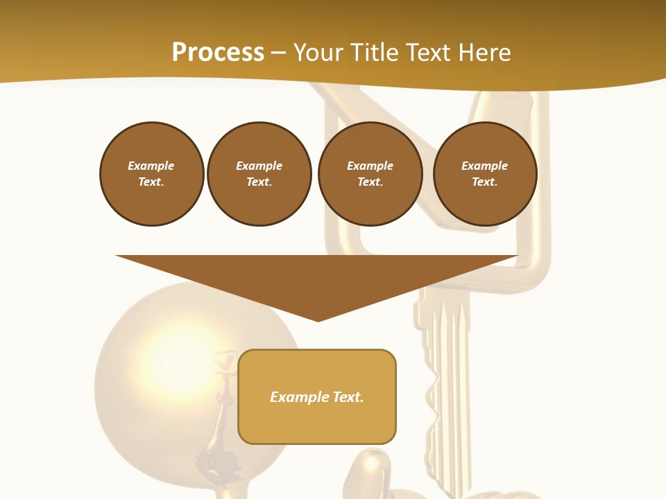 A Person Holding A Golden Key With A Check Mark On It PowerPoint Template