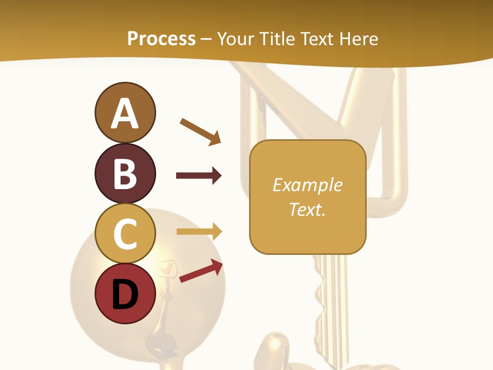 A Person Holding A Golden Key With A Check Mark On It PowerPoint Template