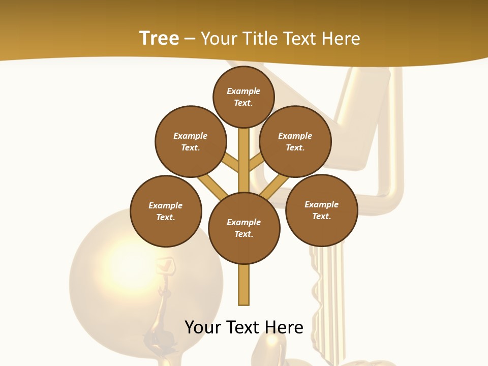 A Person Holding A Golden Key With A Check Mark On It PowerPoint Template