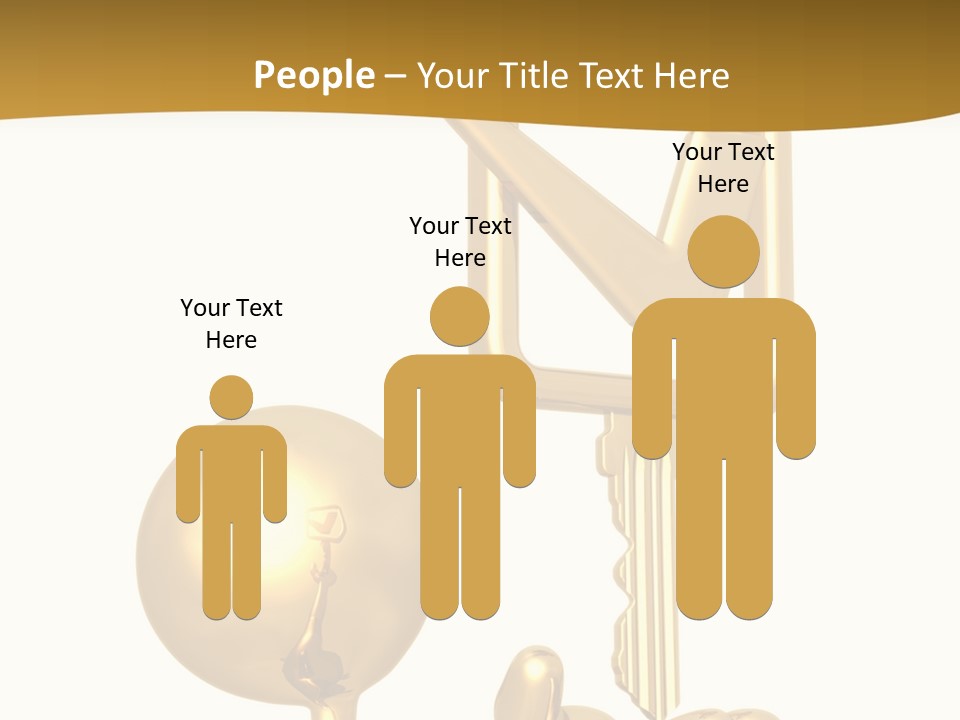 A Person Holding A Golden Key With A Check Mark On It PowerPoint Template