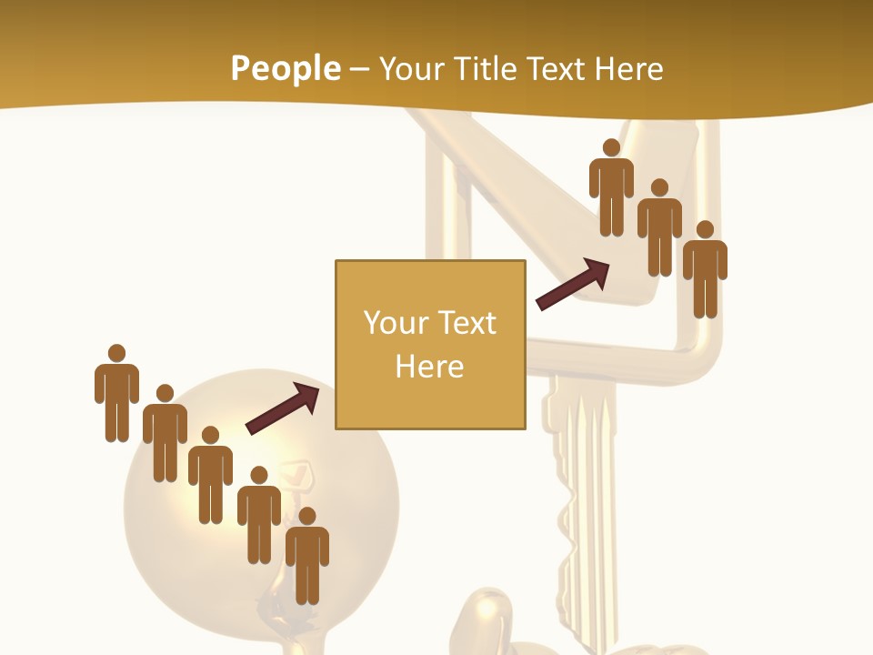 A Person Holding A Golden Key With A Check Mark On It PowerPoint Template