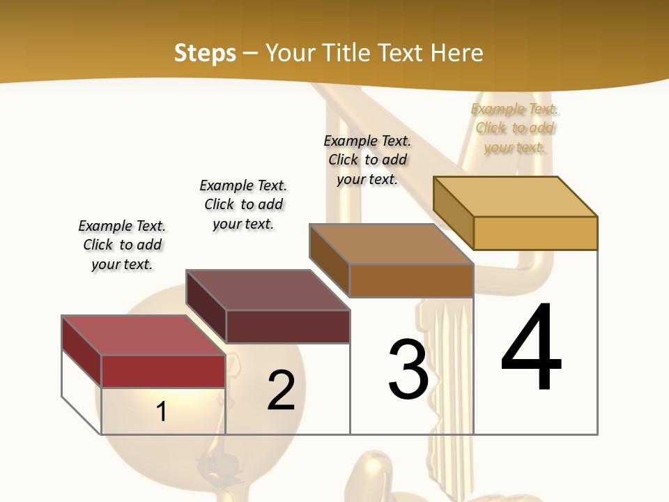 A Person Holding A Golden Key With A Check Mark On It PowerPoint Template