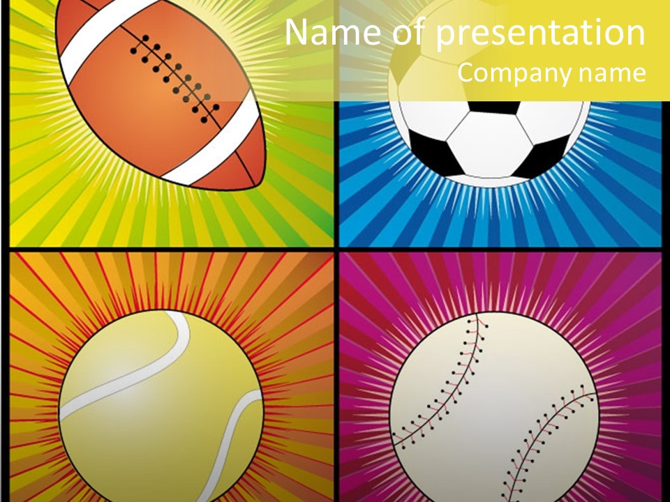 Football Sphere Ball PowerPoint Template