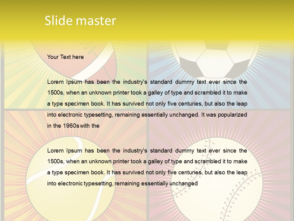 Football Sphere Ball PowerPoint Template