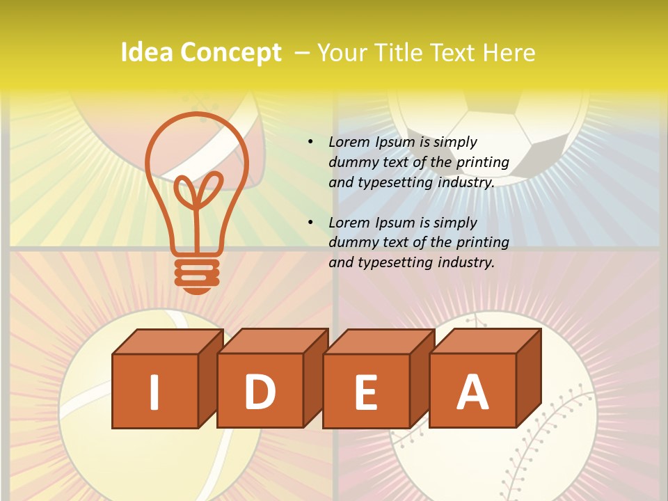 Football Sphere Ball PowerPoint Template